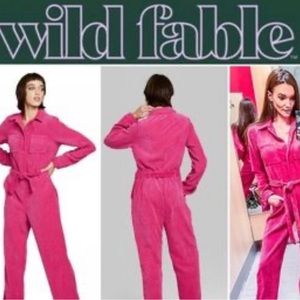 Wild fable, XS, bright pink corduroy, romper